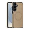 KEYSION Retro PU Leather Case for MagSafe for Samsung Galaxy S22 S23 S24 Ultra 5G S23+ S24 FE Magnetic Shockproof Phone Cover