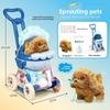 Childrens Plush Bunny Toy With Electric Push Cart For Babies And Toddlers