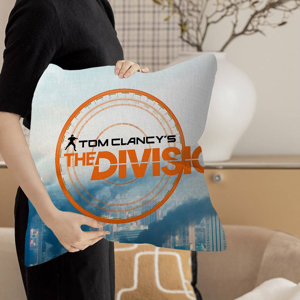 T-Tom Clancy'S The Division Cushion Cover Inches Farmhouse Decor Home Throw Pillow Covers For Couch Decorations