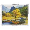 NEW 3D DIY Diamond Painting Cross Stitch Autumn Landscape Crystal Needlework Full Diamond Decor