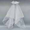 Double Layer Bridal Veil White Pearl Edged Wedding Veil Elegant Pearl Veil  Wedding Bridal Party