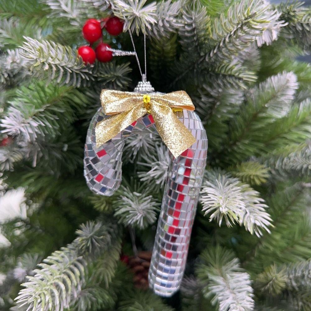 Creative Disco Crutch Ornaments Mini Christmas Hanging Ornament  Hanging Ornaments