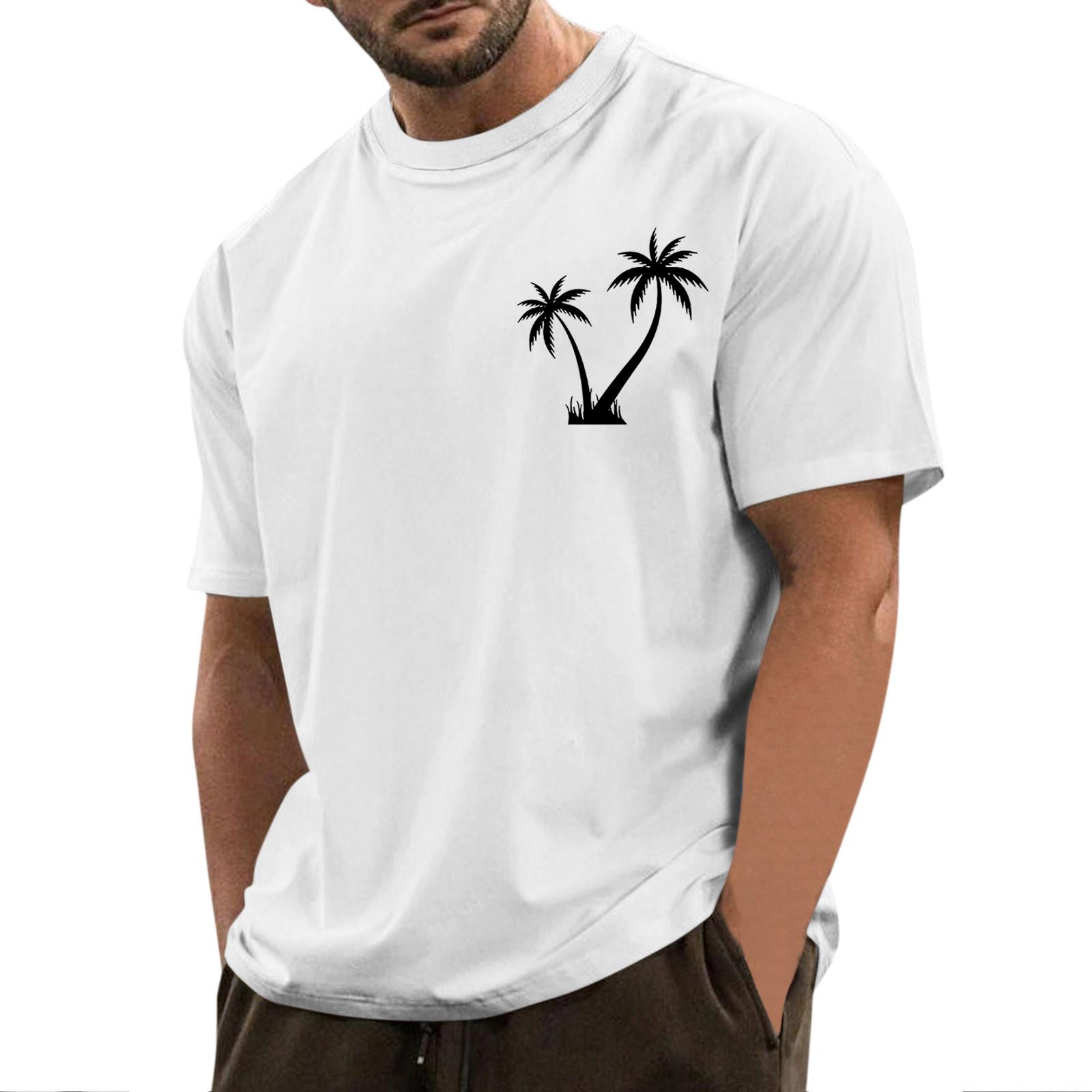 

Мужская футболка Футболки с графическим текстом Pool3D печать Уличная повседневная одежда с короткими рукавами и принтом Базовая одежда XL белый