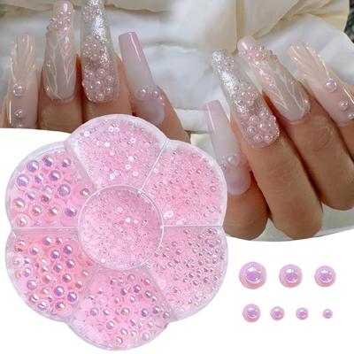 Quality Half Beads Nail Art Charms Creative Nail DIY Decoration for Any Occasion
