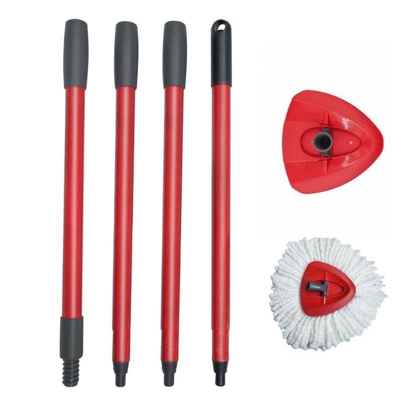 4PCS Mop Replacement Handle Home Mop Replacement Stick Compatible with Most Mop Handle for Easy Wring Mop Refills