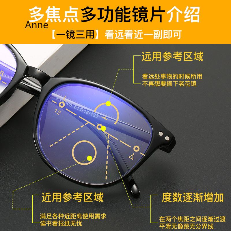 Progressive Multifocal Reading Glasses for Men Blue Light Blocking Smart Zoom Bifocal Presbyopic Glasses Optical Glasses Women