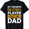 T-shirt Original Drôle Papa de Volleyball pour la Fête des Pères