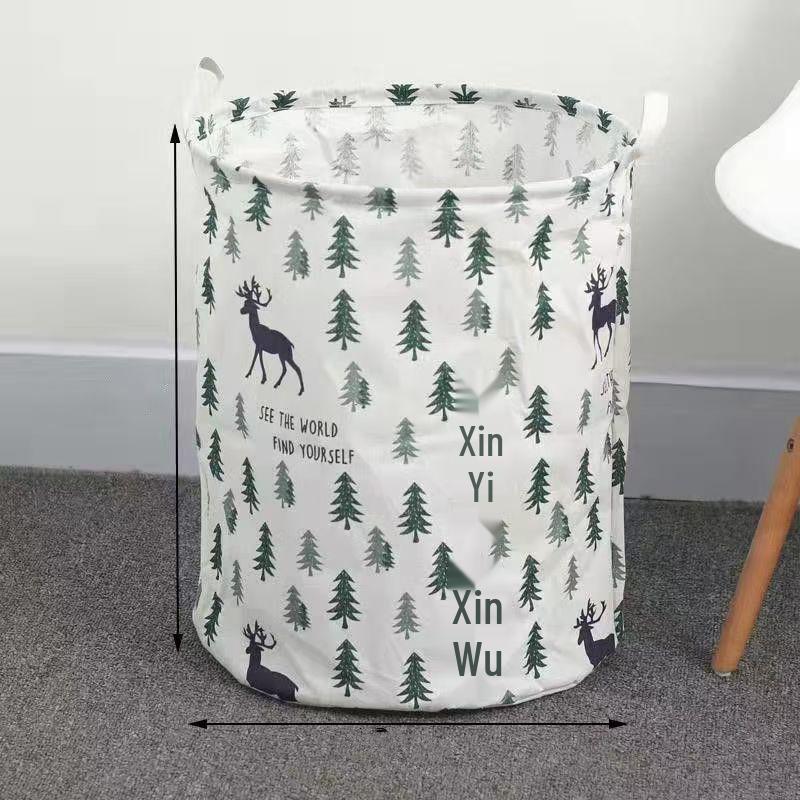 Houndstooth Foldable Laundry Hamper - Thickened Storage for Dorms, Toys, and Bathroom.