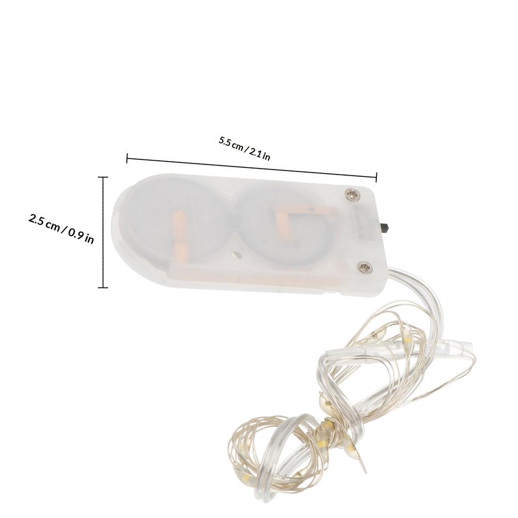 5Pcs LED Copper Wire String Lights Fairy String 10Leds Operated Silver Wire Light for Indoor Outdoor Festival