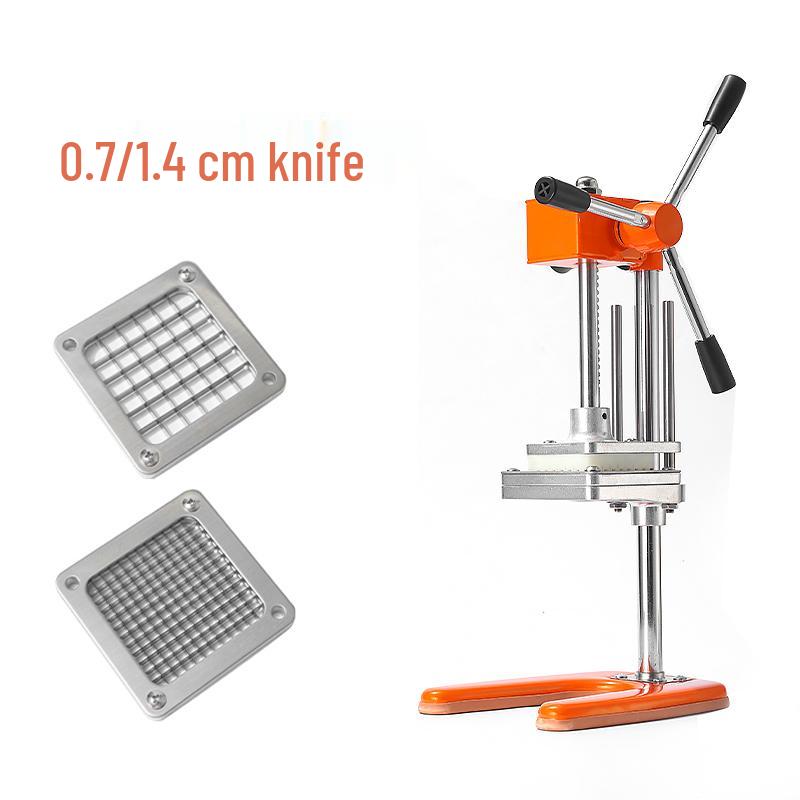 Manual Vegetable Dicer: Fries Cutter, Potato & Cucumber Slicer, Vertical Radish & Strip Slicer.