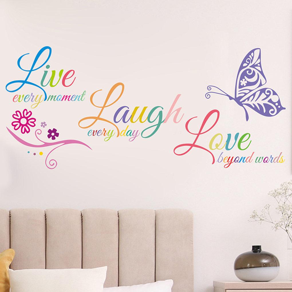 Wall Sticker Colorful DIY Decal Wallpaper Self Adhesive Removable Household Living Room TV Background Decoration
