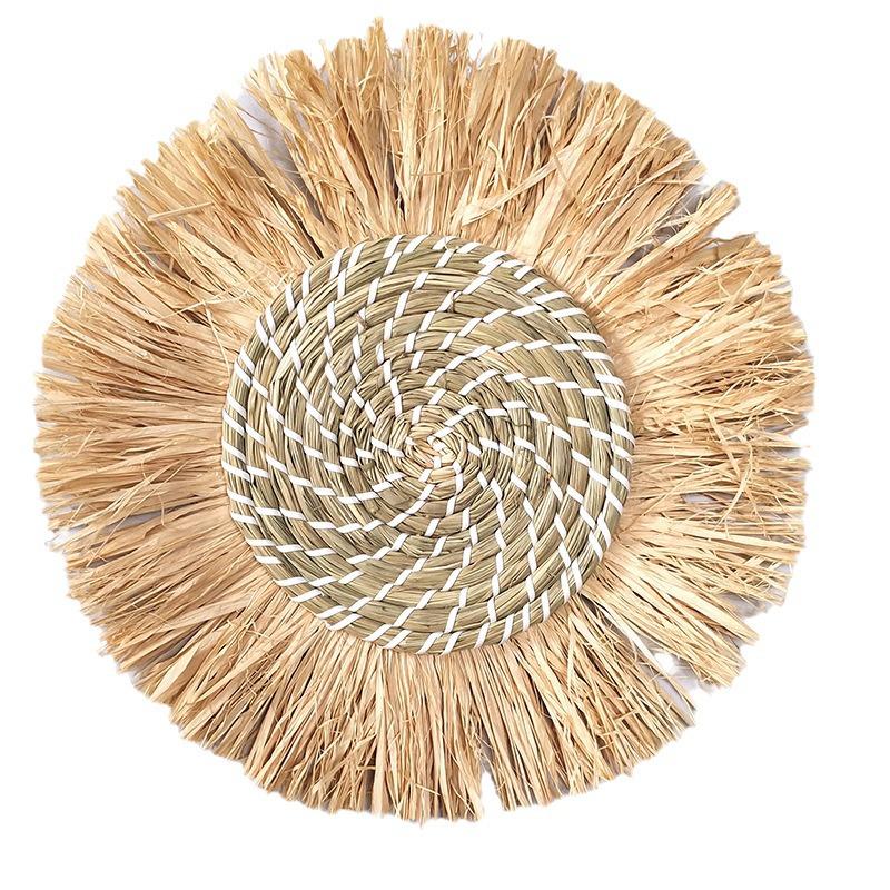 Moroccan Style Straw Woven Wall and Headboard Hanging Decoration