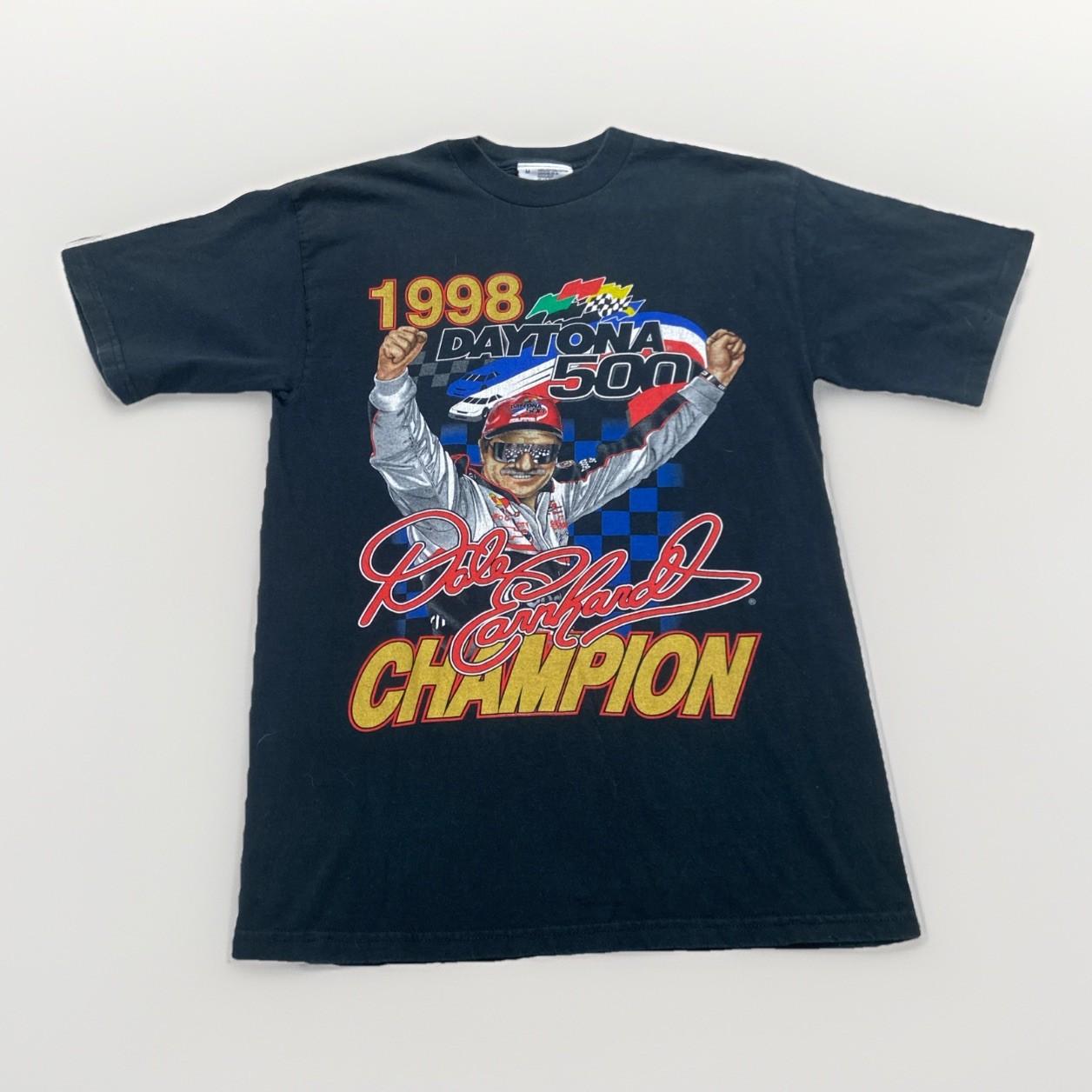 Vintage Dale Earnhardt Shirt Mens M NASCAR Daytona 500 Black 90s XXXXL