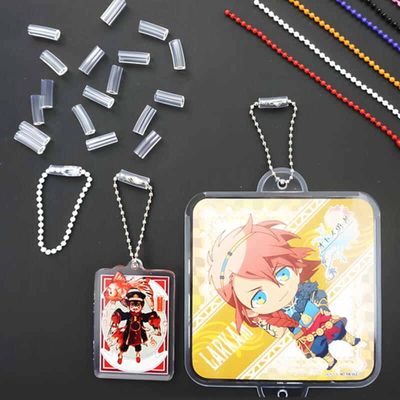 Kugelketten-Sicherheitskappe 10 Stück Schlüsselanhänger Hundemarken-Schutzkappe Verlustschutz Schlüssel