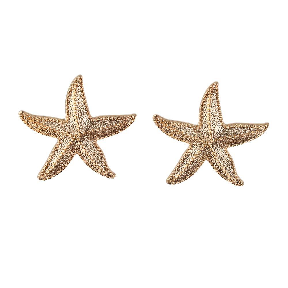 Exaggerated Starfish Stud Earrings Bohemian Starfish Pendant Earrings  Beach