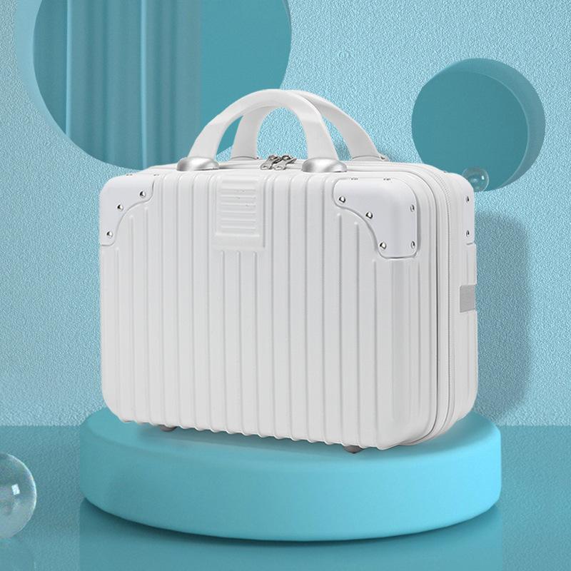 New Minimalist Style Portable Suitcase 14 Inch 16 Inch Makeup Box with Small Mini Travel Password Box Storage Bag As A Souvenir