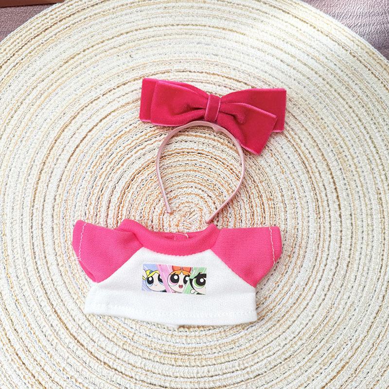 

Одежда для куклы Лабубу Набор полицейского Летняя футболка Лабубу I II Куклы-айдолы 15/17 см Одежда Сидячие Аксессуары для вечеринки DIY Подарки no doll