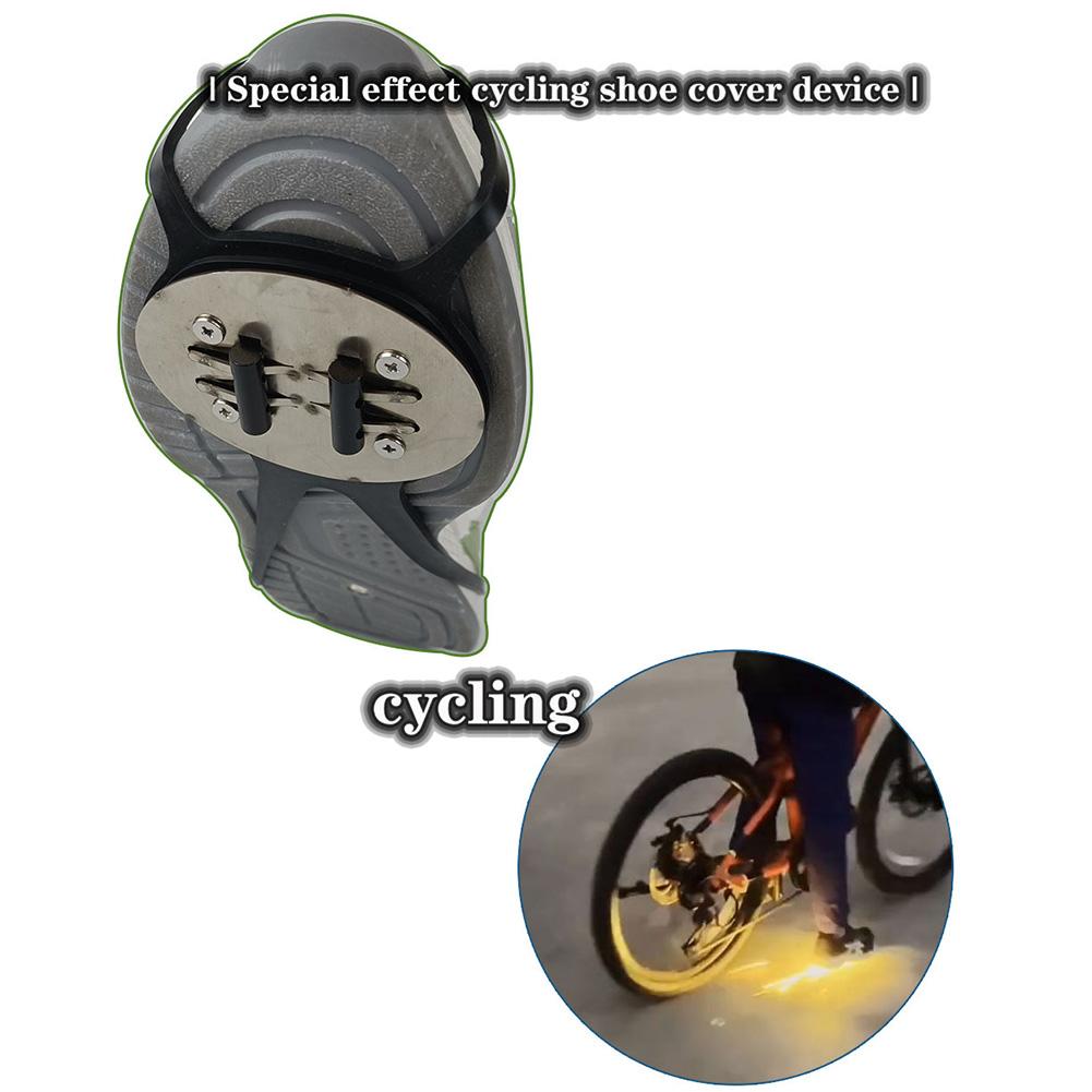 Sole Hit Flint Foot Brake Ground Spark Flint Cycling Skateboard Spark Riding Tool Bicycle Motorcycle Cool Skateboard Sparks