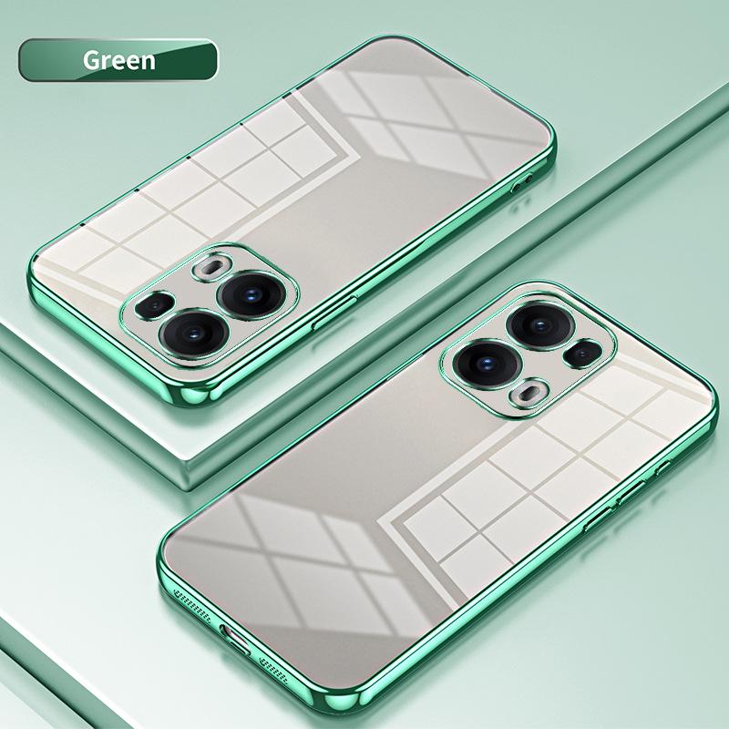 Applicable to OPPO Reno15Pro electroplated glitter mobile phone case Reno14Pro transparent Reno13 protective case
