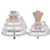 Lace Lolita Hollow Underskirt Adjustable Waist Bride Wedding Dress Lining  Ball Gown
