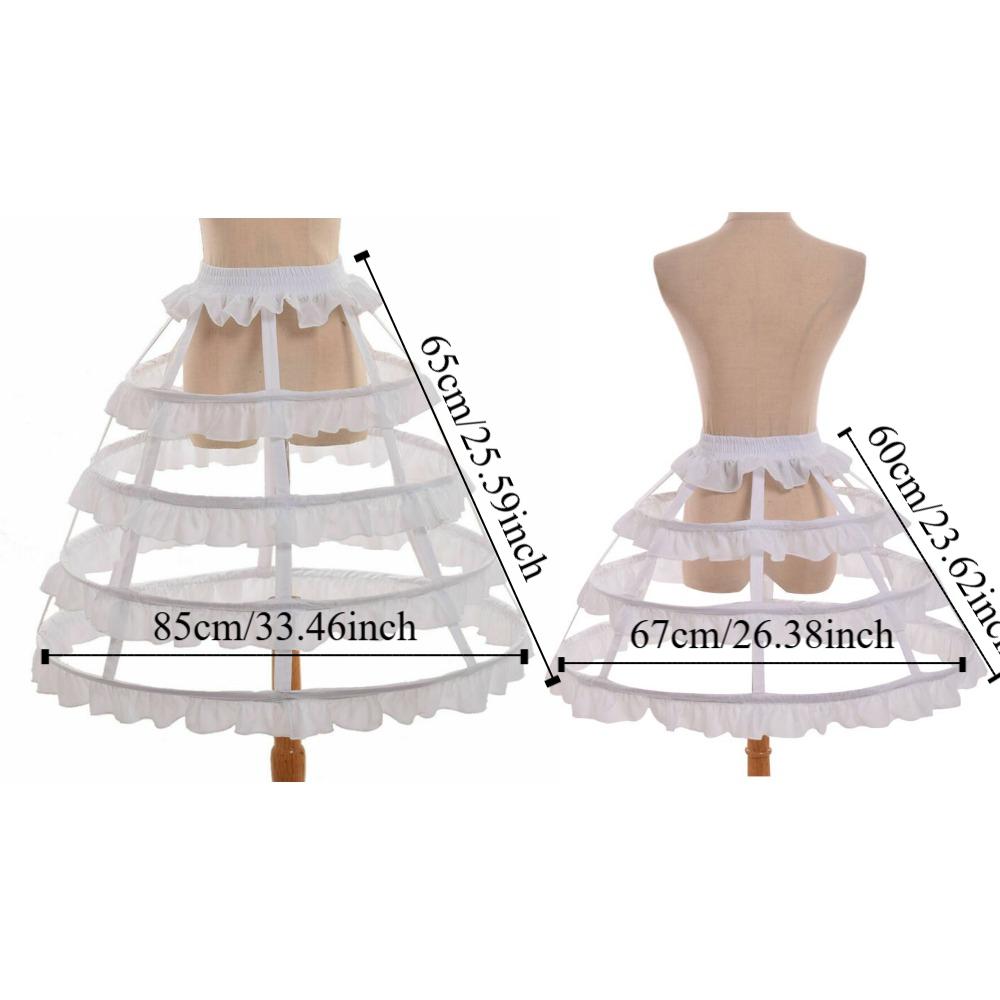 Spitze Lolita Hohl Unterrock Rüschen Braut Hochzeitskleid Futter Ballkleid