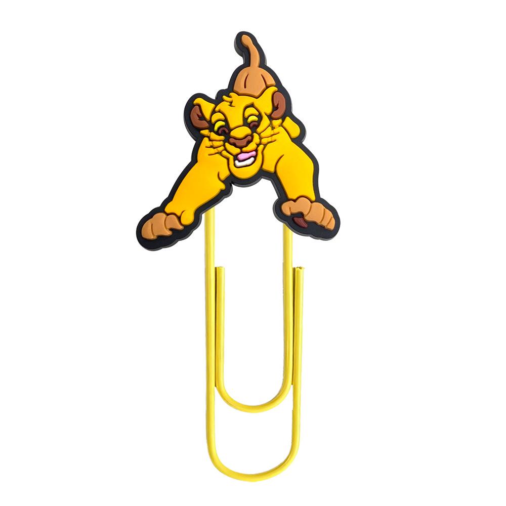 Colorful Lion King Cartoon Paperclip Bookmark for DIY & Office