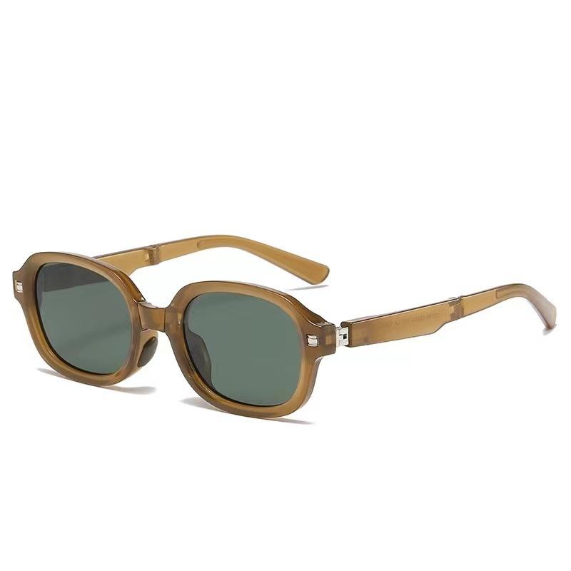 Sunglasses Women'S High-End Driving Uv Protection Polarizing Glasses Small Frame Folding Portable Sunglasses