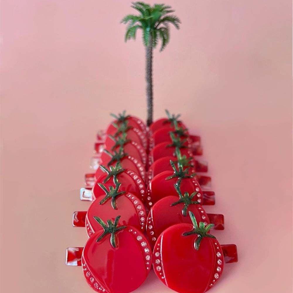 

Hair Claw Side Clip Korean Style Headwear Cherry Hair Clip Fruit Hairpin Female Hair Accessories