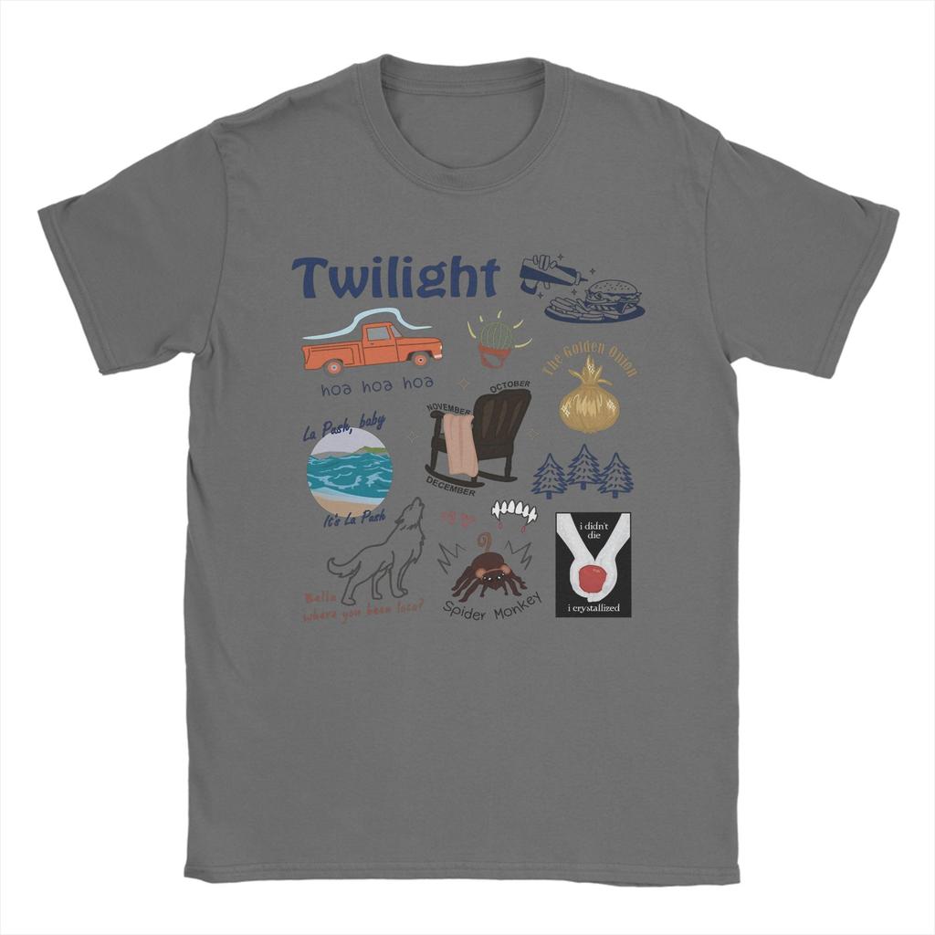 Twilight Movie Things Edward Cullen T-Shirt Men  Vintage Pure Cotton Tees Crew Neck Short Sleeve T Shirts Birthday Gift Clothing