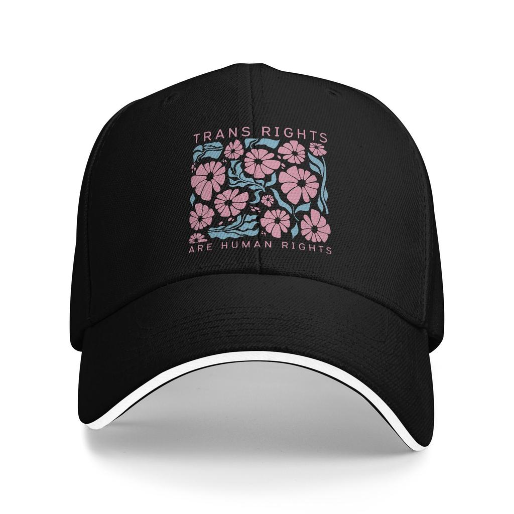 Transgender Pride LGBTQ Baseball Caps Casual Trans not Threat Sandwich Hats Unisex Polyester Caps Hat Outdoor