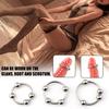 Cock Ring Prolong Intercourse Time Ergonomic Stainless Steel Delay Ejaculation Lock Ring for Male