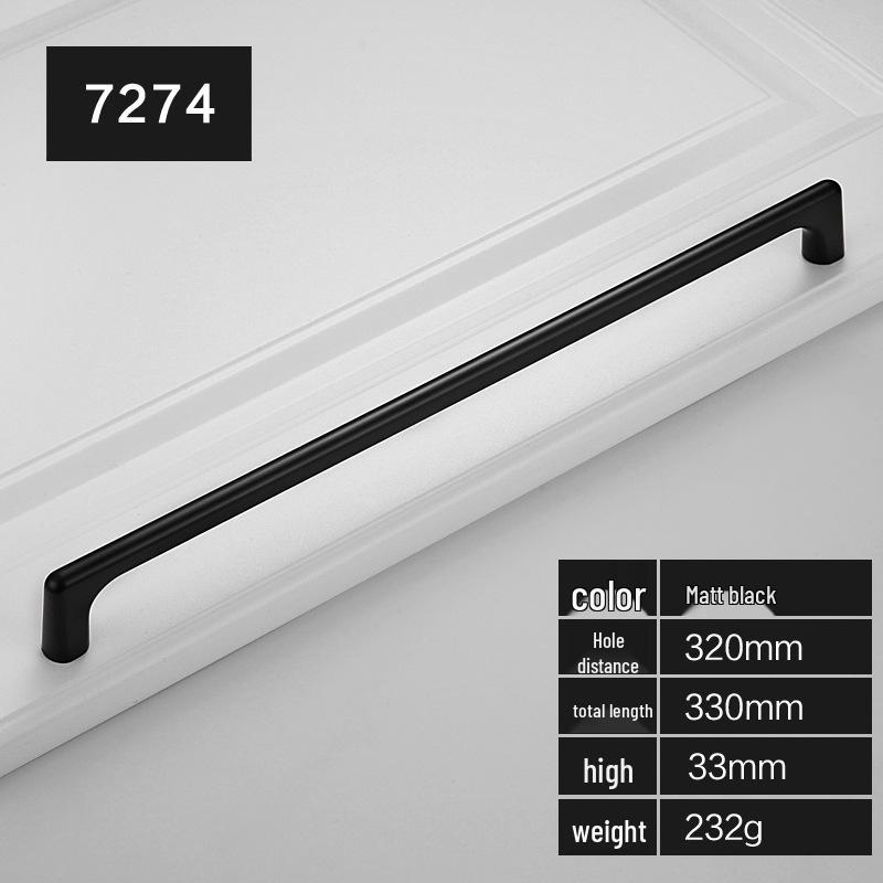 Modern Gold and Black Zinc Alloy Cabinet and Wardrobe Door Handles