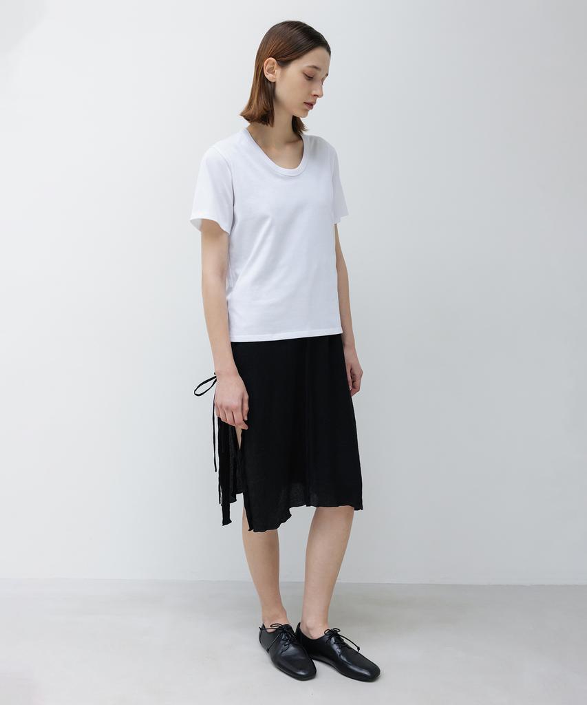 INSILENCE WOMEN W Supima Cotton U-Neck T-Shirt White