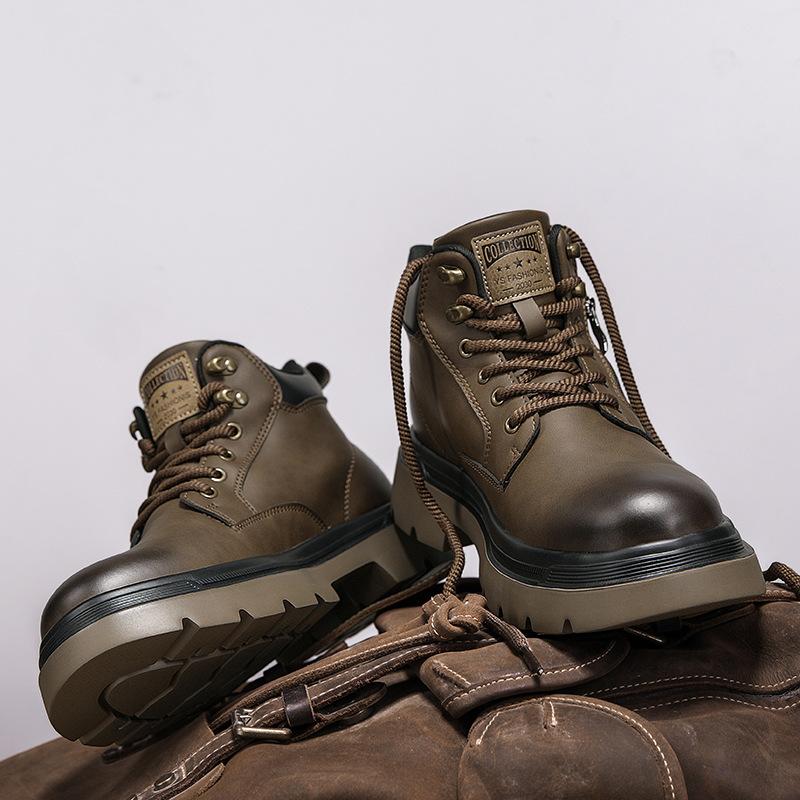 Martin boots new winter British retro high-top leather boots leather platform outdoor boots 39