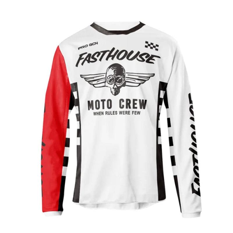 Fasthouse Tuta da Motocross Off-Road da Uomo Traspirante a Manica Lunga Tuta da Mountain Bike e Ciclismo su Strada