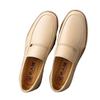 Agent Old Man Head Spring New Men's Leather Shoes White Apricot Cowhide Shoes Business Casual Men's Shoes 8933