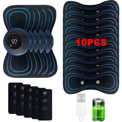 LCD-Display EMS Nackenmassage Elektrisches Massagegerät Zervikaler Nacken Rücken Patch 8 Modus Puls Muskelstimulator Tragbarer Schmerzlinderung