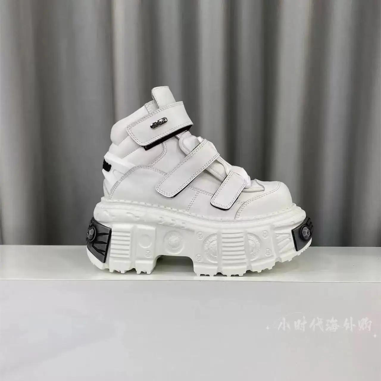 

Женская обувь в стиле панк Готические ботильоны Рок-ботинки На шнуровке Высота каблука 9 см Обувь на платформе Женские кроссовки с металлическим декором 35