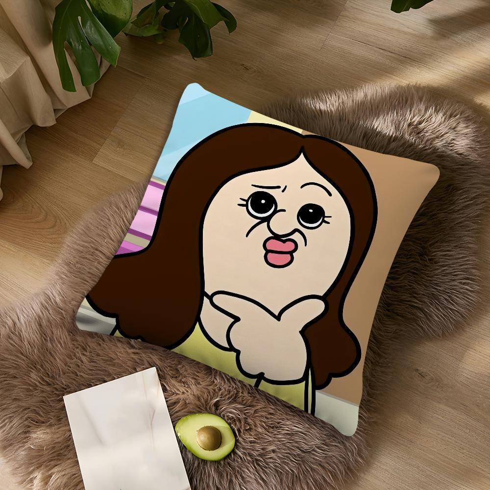 Lustige Bbangbbangs Tagebuch Cartoon Kissen Für Schlafzimmer Auto Café Raum Weich und Wohnzimmer Sofa Dekorative Kissenbezug Hülle
