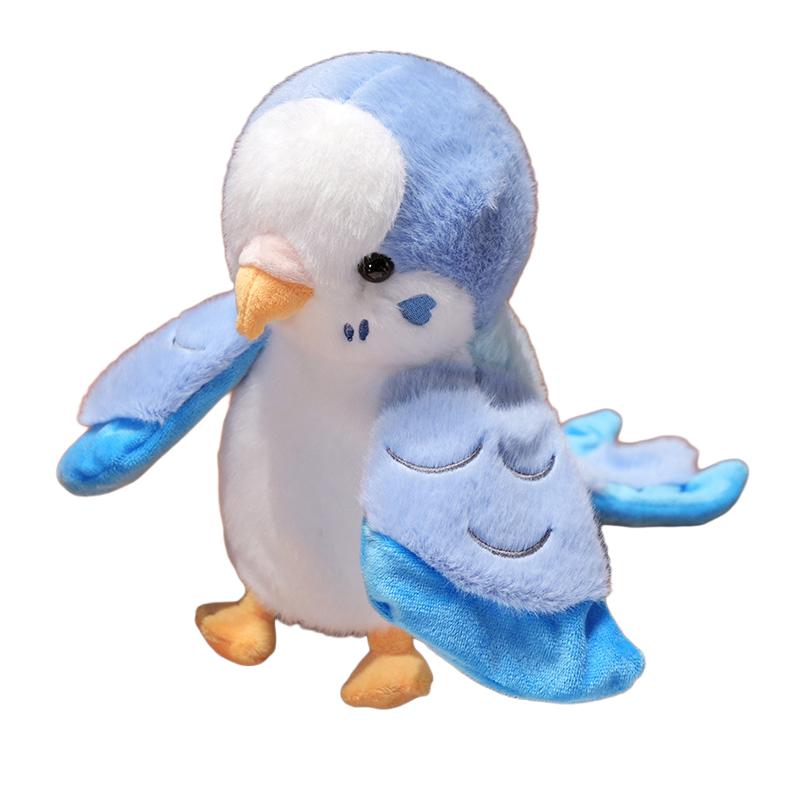 Marionnette à main Perroquet Oiseau Réaliste 25 cm Peluche Douce Moelleuse Animale de Dessin Animé Interactive Accessoire pour Raconter des Histoires Cadeau d'Anniversaire 25cm doll
