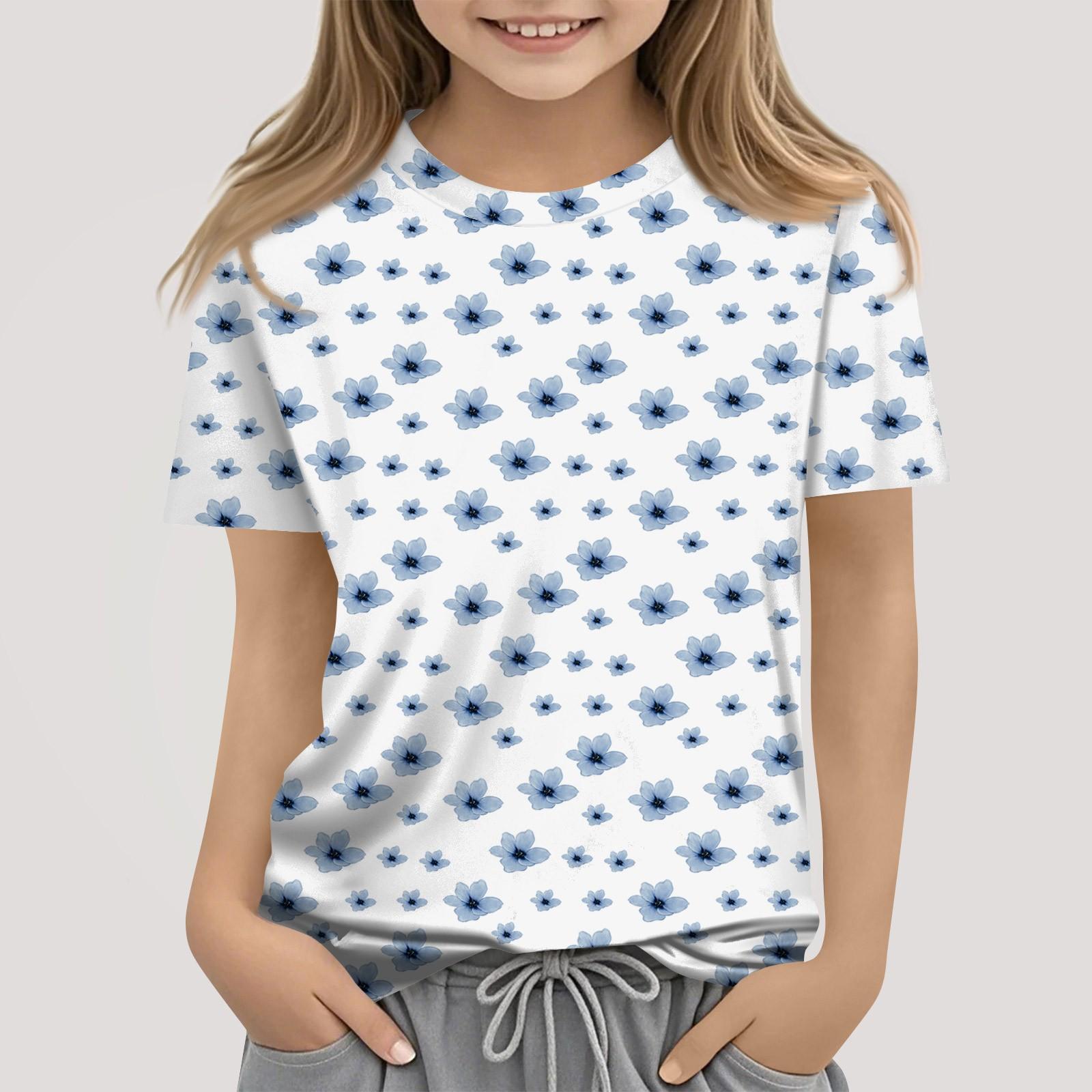 

Футболки для малышей, девочек и мальчиков, детские футболки с короткими рукавами и принтом для мальчиков и девочек 160 белый