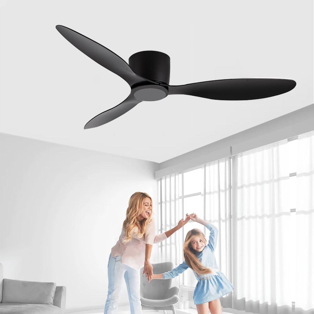 

Потолочный вентилятор IRALAN 42/52 дюйма без подсветки, 6 скоростей, с таймером, для спальни, гостиной, столовой, белый, черный, цвет дерева 42inch чёрный