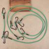 30-120Cm Green Stretch Ropes 6Mm Bungee Cords With Hooks Elastic Tie Strap Bikes Tie Car Luggage Packing Roof Rack Strap