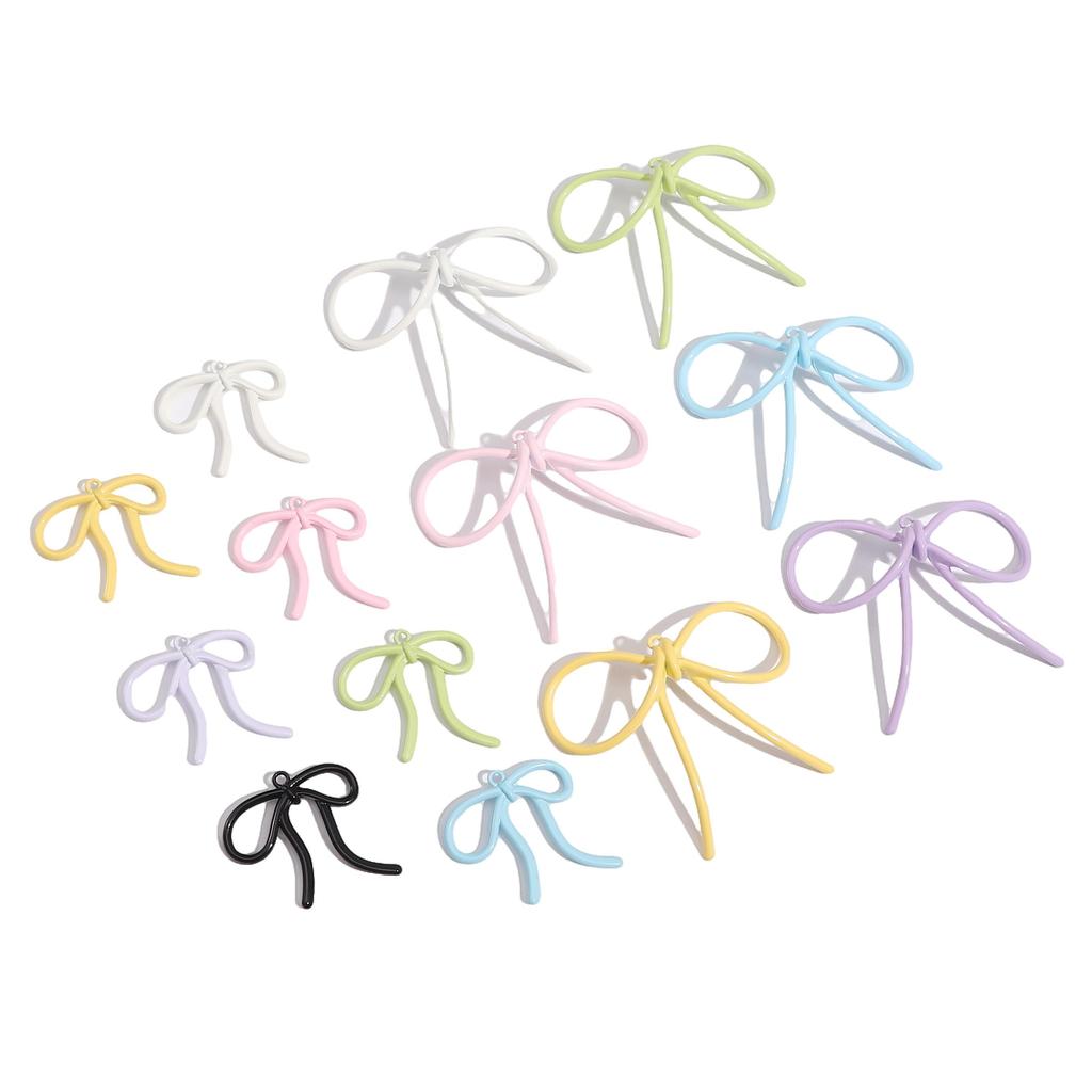 Alloy Bow Accessories Charms Pendant For Jewelry Making DIY Earring Necklace Bracelet