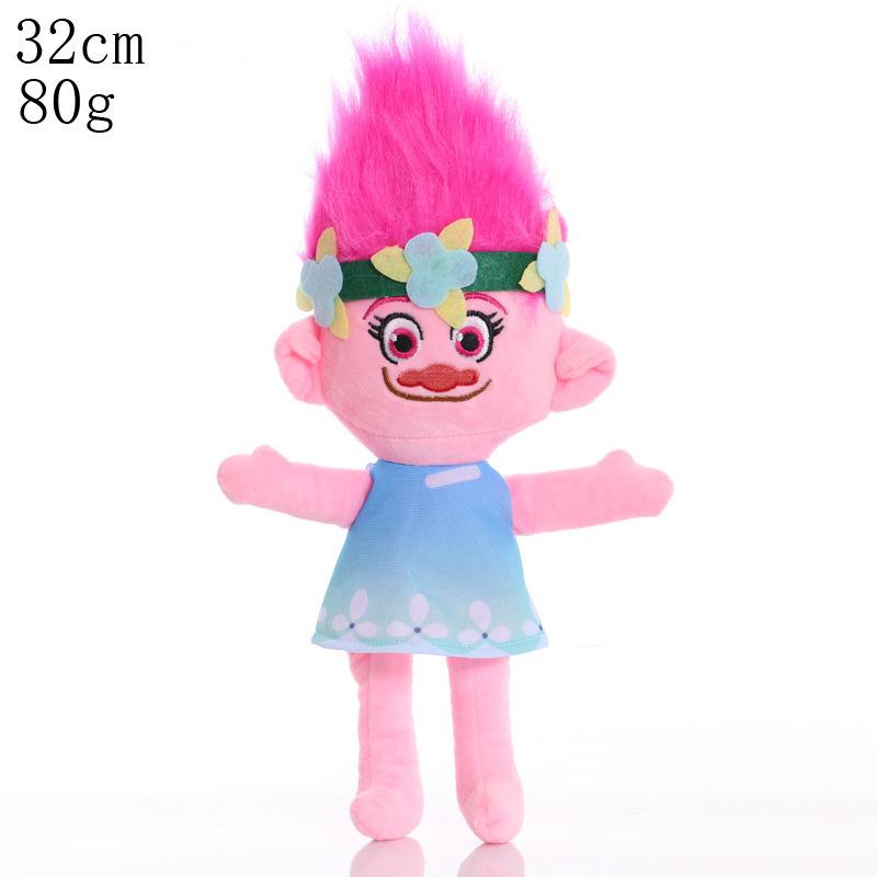 Trolls 2 Cartoon Animation Plush Doll Poppy Blanche Anime Character Cute Christmas Gift for Children New 27-32cm