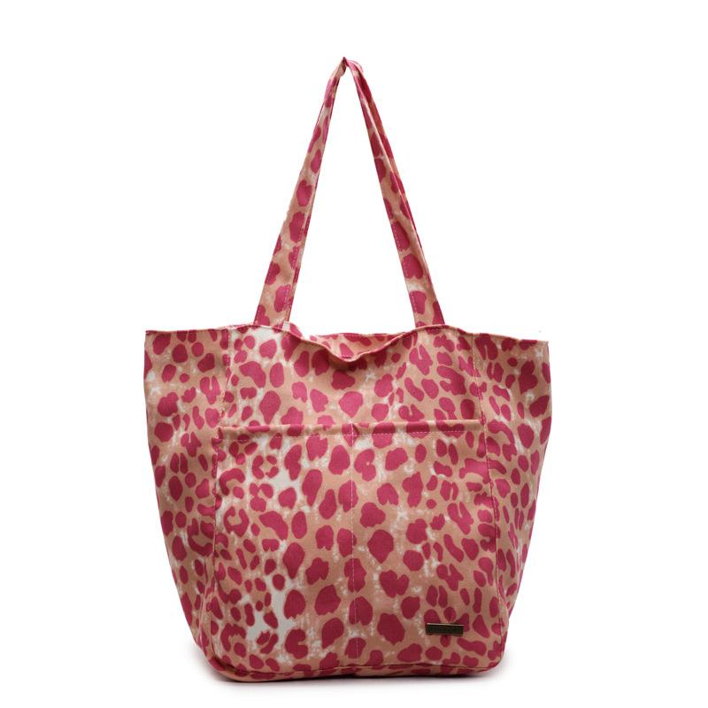 

2025 spring new tote bag women s large-capacity portable commuter shopping bag casual shoulder bag literary canvas bag