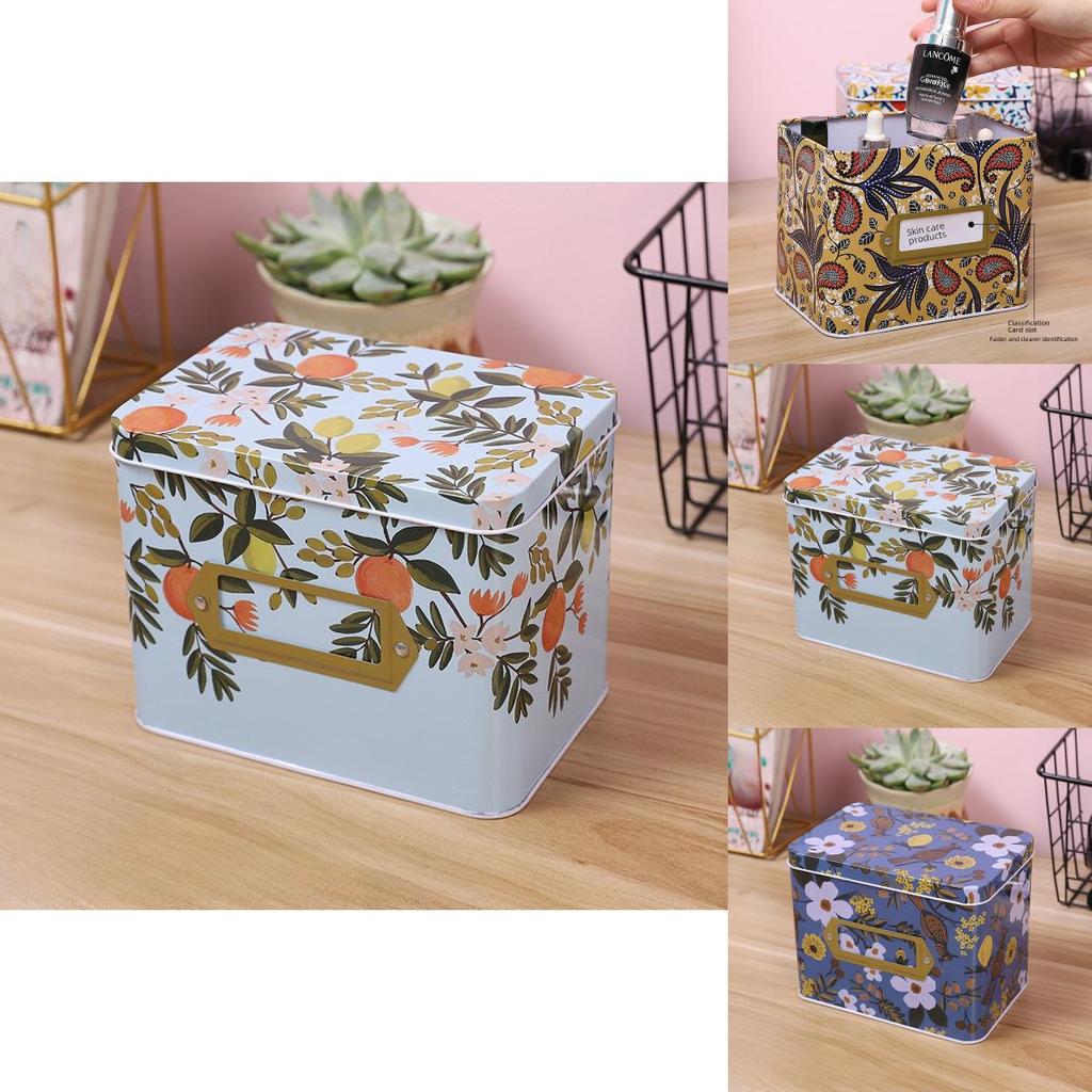 Tinplate Organizer Box For Stationery Cosmetics Toys And Accessories Storage