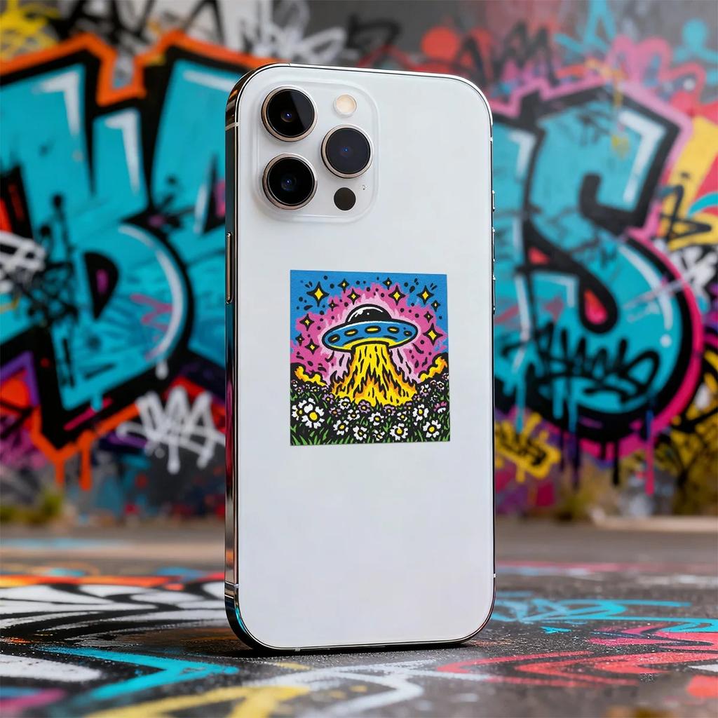 50Pcs Psychedelic Cartoon Color Aesthetics Graffiti Stickers Decoration Luggage Phone Guitar Scrapbook Cup Car Classic Kid Toys