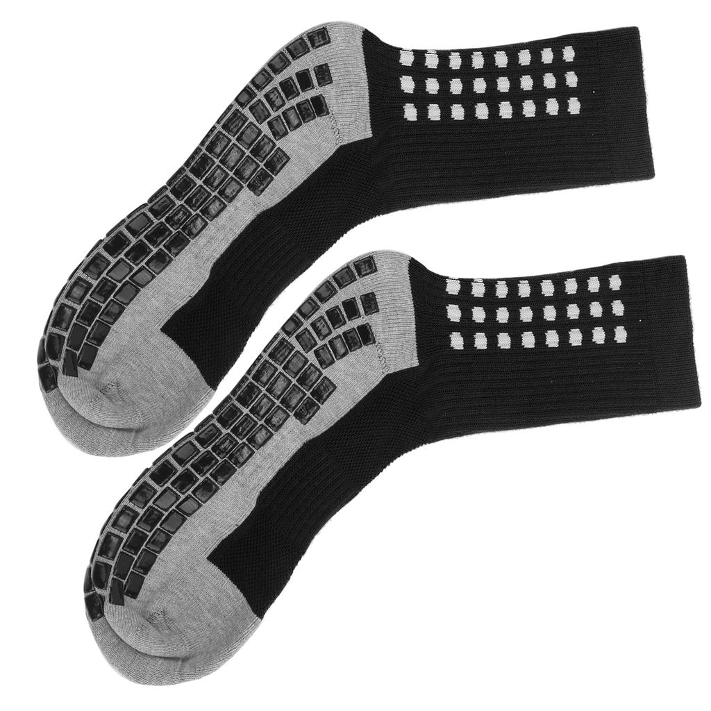 Męskie grube antypoślizgowe sportowe oddychające sportowe skarpetki z gumową amortyzacją(czarny )