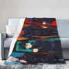 Jujutsu Kaisen Hot Anime Flannel Blanket Autumn Warm Bedding Throws for Kids Adult Couch Chair Print Bedspread Sofa Bed Cover